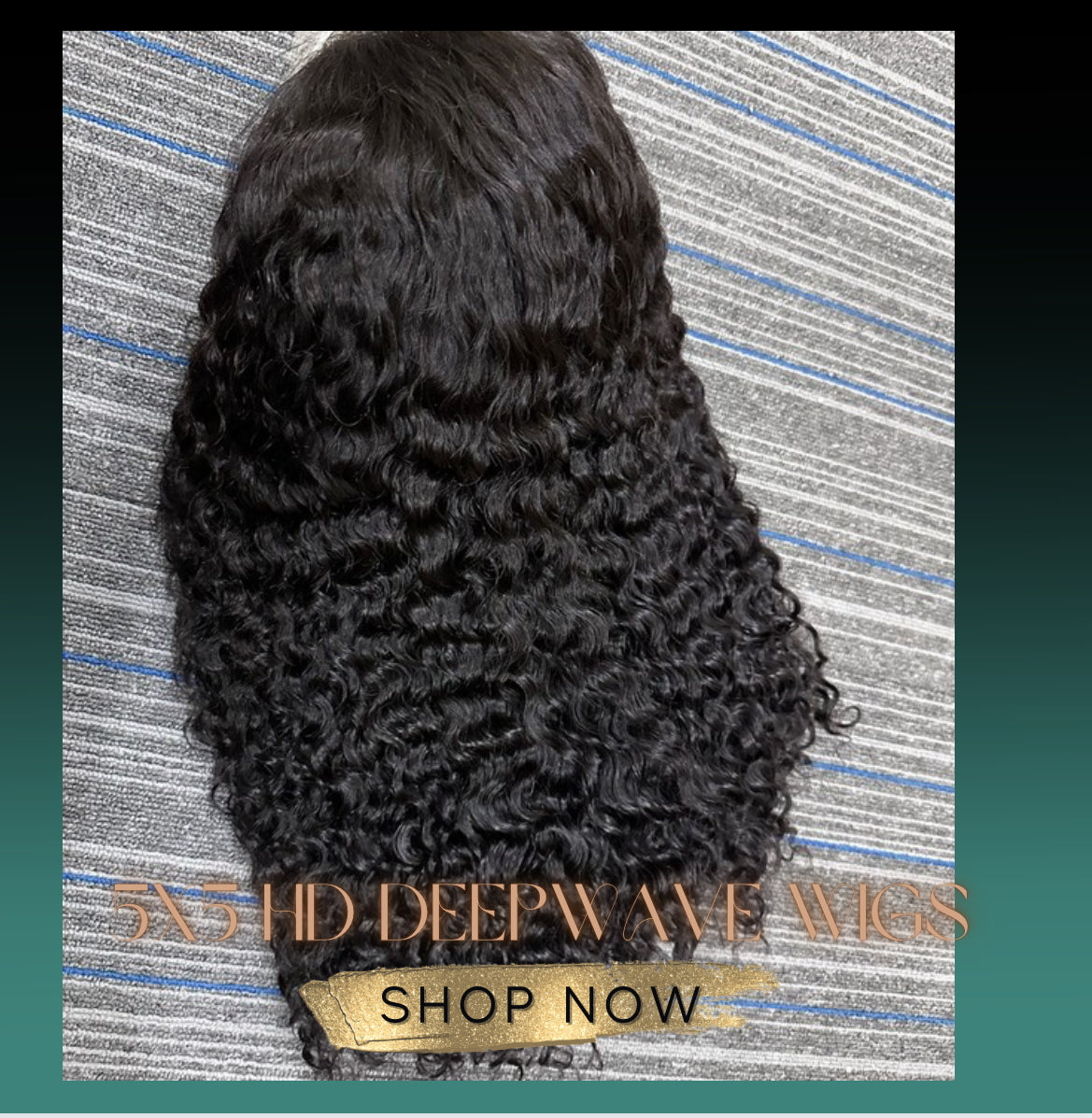 5x5 HD Deepwave Closure Wig